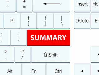 Summary red keyboard button