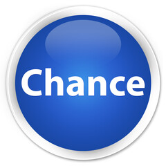Chance premium blue round button
