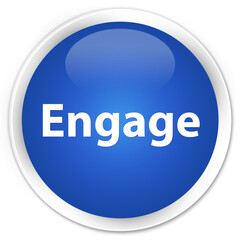 Engage premium blue round button