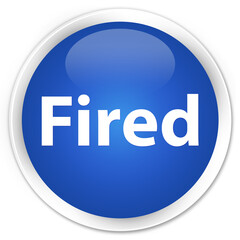 Fired premium blue round button