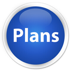 Plans premium blue round button