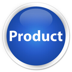 Product premium blue round button