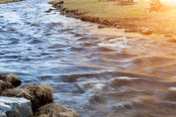 the river flows, nature summer