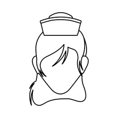 Nurse avatar profile vector illustration icon graphic design
