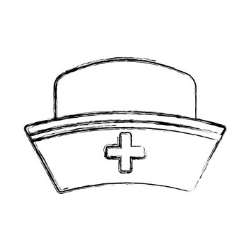 Nurse hat isolated vector illustration icon graphic design