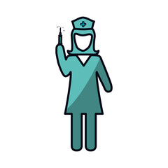 Fototapeta na wymiar Nurse avatar profile vector illustration icon graphic design