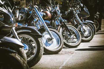 Photo sur Plexiglas Moto motos en ligne