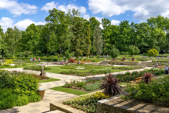 Mainz, Germany - May 25 : Volkspark, Stadtpark Mainz May 25, 2017 in Mainz, Germany.