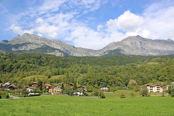 Fototapeta na wymiar French Alps at Passy