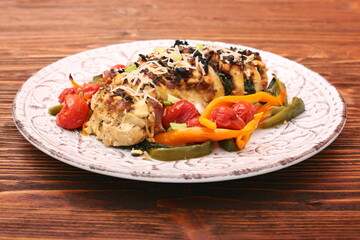 chicken breast stuffed feta cheese and herbs
