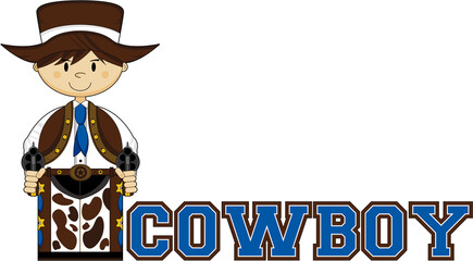Cute Wild West Cowboy