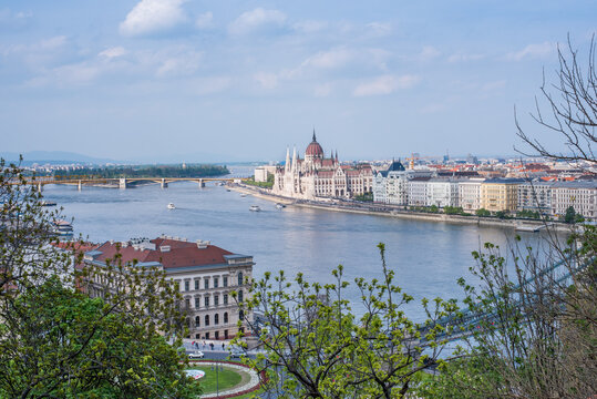 Budapest, Parliament and the Danube river 