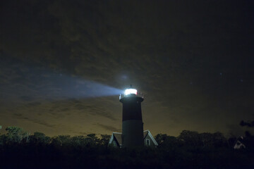 Naklejka na ściany i meble Nauset Lighthouse in Cape Cod-Massachusetts