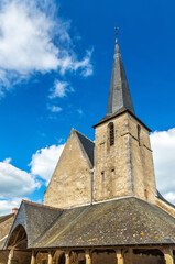 Fototapeta premium Saint Etienne church in Cheverny near the castle. France
