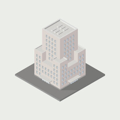 isometric  building icon