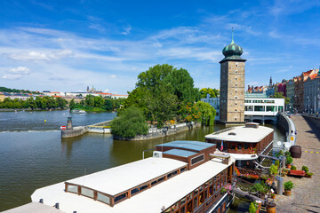 River Vltava  Prague Czech Republic