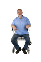 Senior mit Rollator