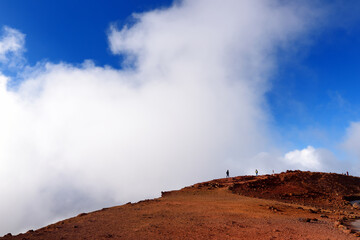 Stunning landscape view of Haleakala volcano area seen from the summit, Maui, Hawaii