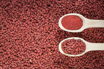 Annatto seeds and powder- Bixa orellana