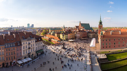 Naklejka na ściany i meble Panoramic view of Warsaw