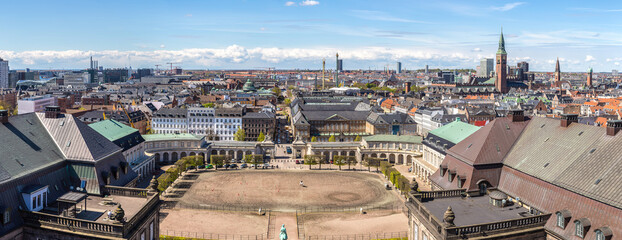 Aerial view of Copenhagen