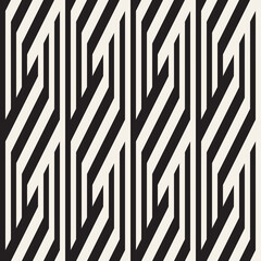 Repeating Slanted Stripes Modern Texture. Monochrome Geometric Seamless Pattern.