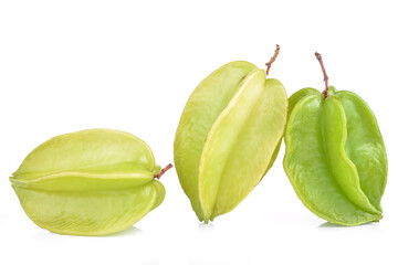 Star fruit isolated on white background