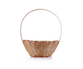 Fototapeta na wymiar wicker basket isolate on white background