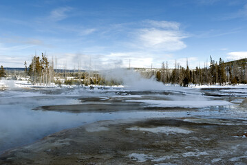 Black Sand Basin, Winter, Yellowstone NP