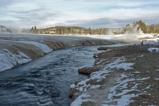 Iron Spring Creek, Winter, Yellowstone NP