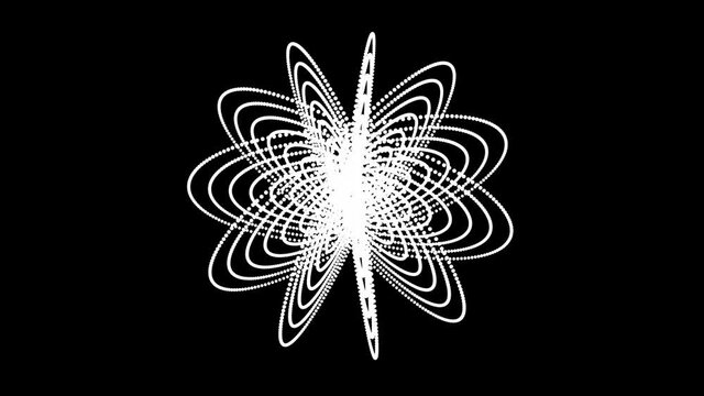 circle ring Neon Glow light dot particle design,Abstract fractal point geometry.virtual artistic cosmos,dynamic perspective geometry space,whirl pinstripe structure,computing progress flow movement.
