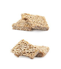 Two pieces of gozinaki confection