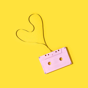 Pink Cassette Tape