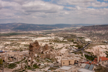 Fototapeta premium Cappadocia landscape shot on cloudy day