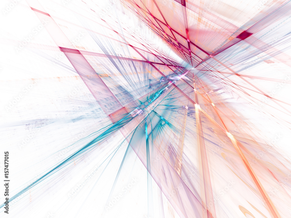 Poster abstract background element. three-dimensional composition of curves and grids. information technolo