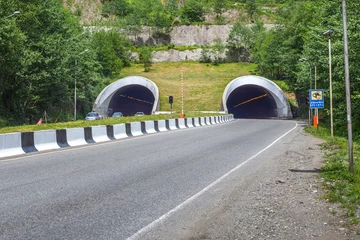 Photo sur Plexiglas Tunnel Car tunnel in the vicinity of Batumi, Adjara, Georgia