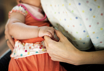 Obraz na płótnie Canvas Mother and Baby Newborn Love Emotional Family