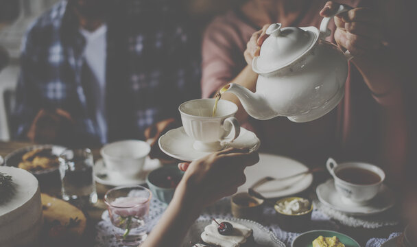 Tea time leisure relaxation party 