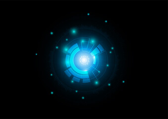 Abstract technology communication design innovation concept background. Vector illustration