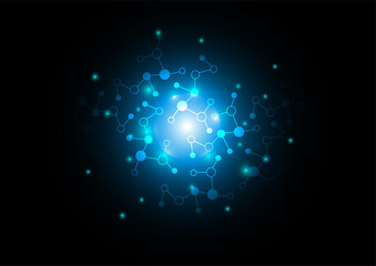 Abstract technology communication design innovation concept background. Vector illustration