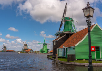 Fototapeta na wymiar Dutch Windmills