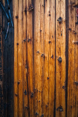 wooden door of traditional house in ancient village of Anhui,China.