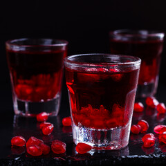 Delicious pomegranate cocktail