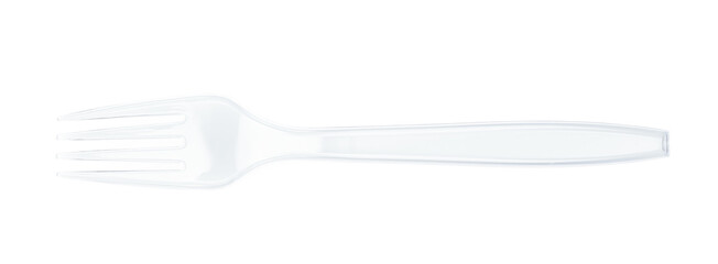 Single disposable plastic fork