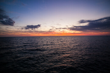 sunset at Glenelg beach Adelaide Australia