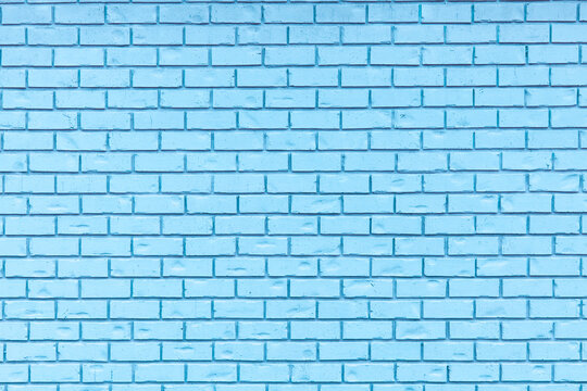 Light Blue brick wall for use as a background.