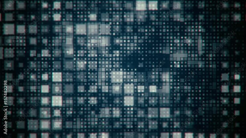 Poster geometric flash looping squares animated background
