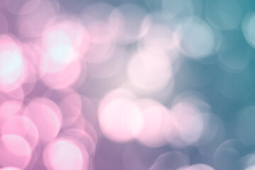 Obraz premium Gradient pink to blue bokeh as background
