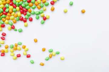 Close up of colorful candies for background