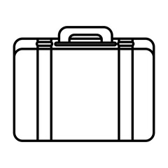 suitcase travel isolated icon vector illustration design